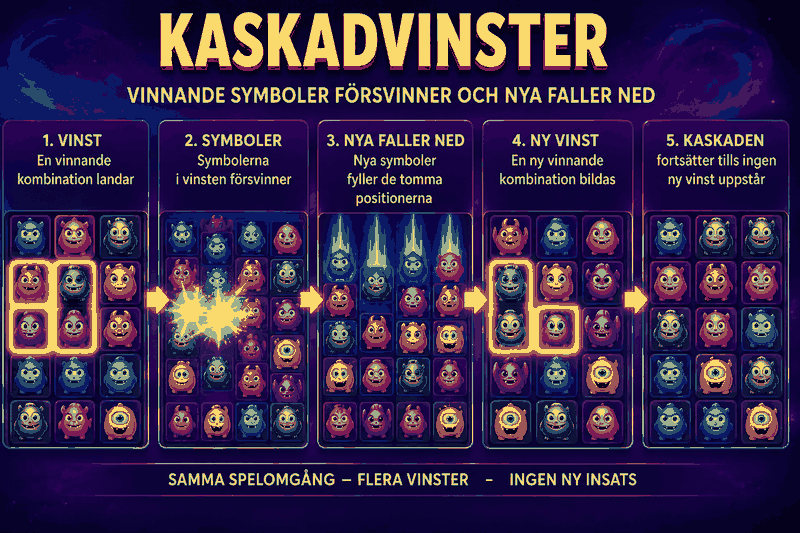Slots med kaskadvinster